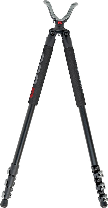 Bog-Pod Adrenaline Shooting Bipod Black Aluminum Foam Grip 21"-71" Vertical Adj.
