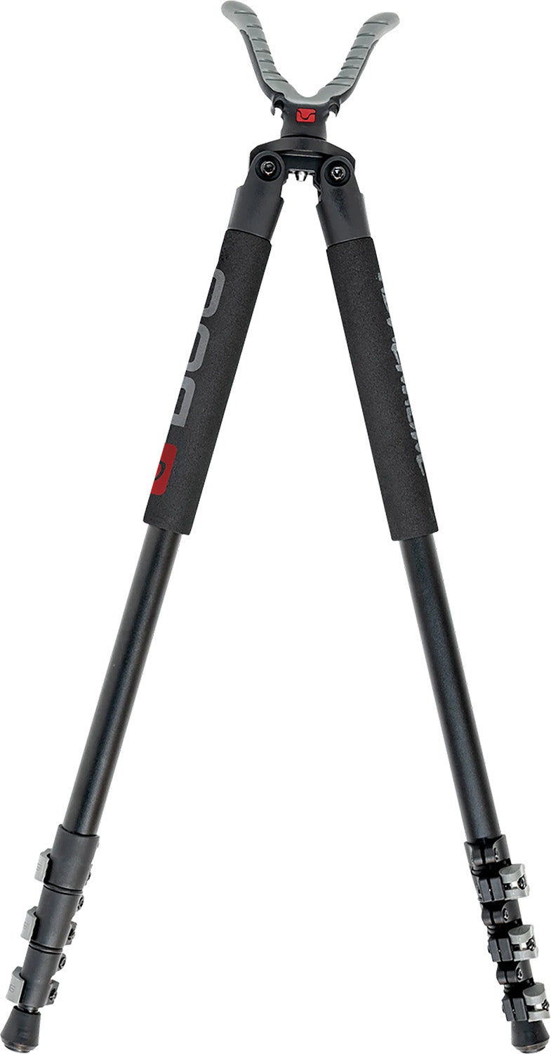 Bog-Pod Adrenaline Shooting Bipod Black Aluminum Foam Grip 21"-71" Vertical Adj.