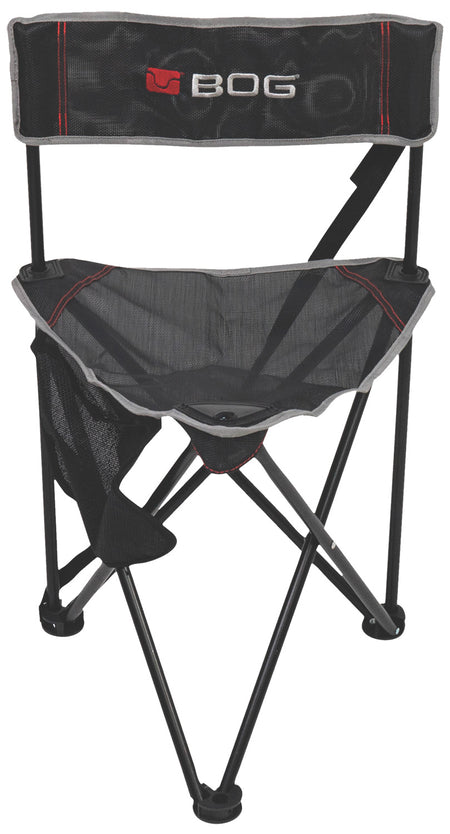 Bog-Pod Triple Play 3-Leg Hunting Chair Black Steel Frame with Exterior Pocket