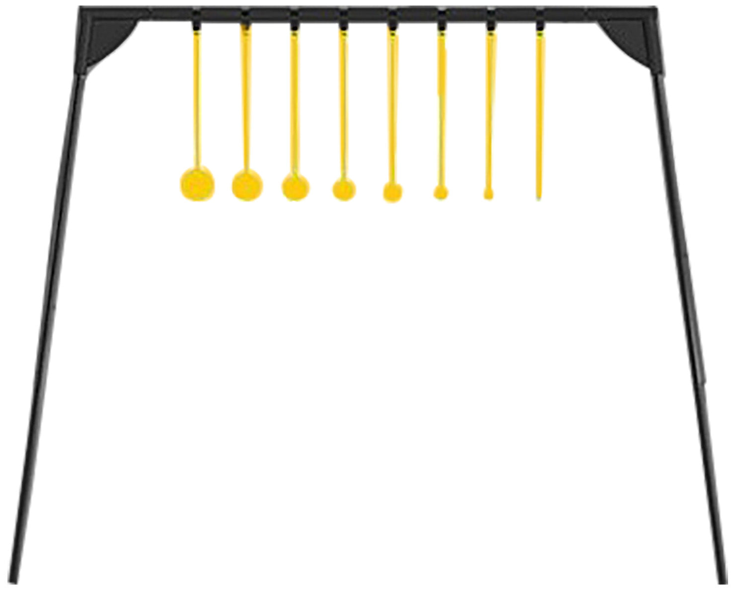 Caldwell AR500 Rimfire KYL 8-Target Challenge Set Black/Yellow Steel with Portable Stand