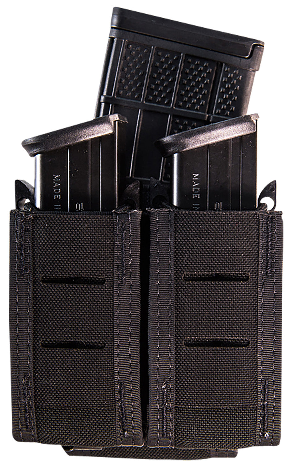 High Speed Gear TACO Double Pistol Duty Mag Pouch Black Nylon MOLLE Mount 41PT02BK