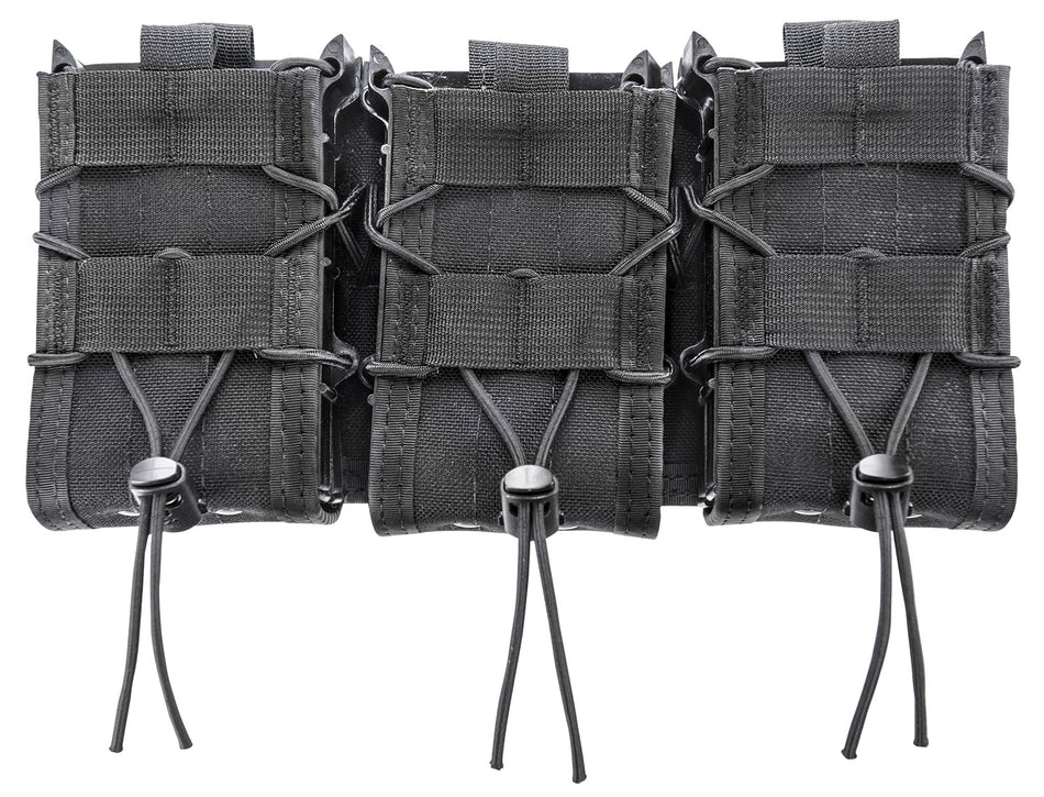 High Speed Gear 45DD00BK Triple Double Decker TACO Shingle Black Nylon Fits MOLLE Platforms