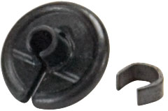 Allen Archery Kisser Button Black Soft Polymer w/ Metal Clips
