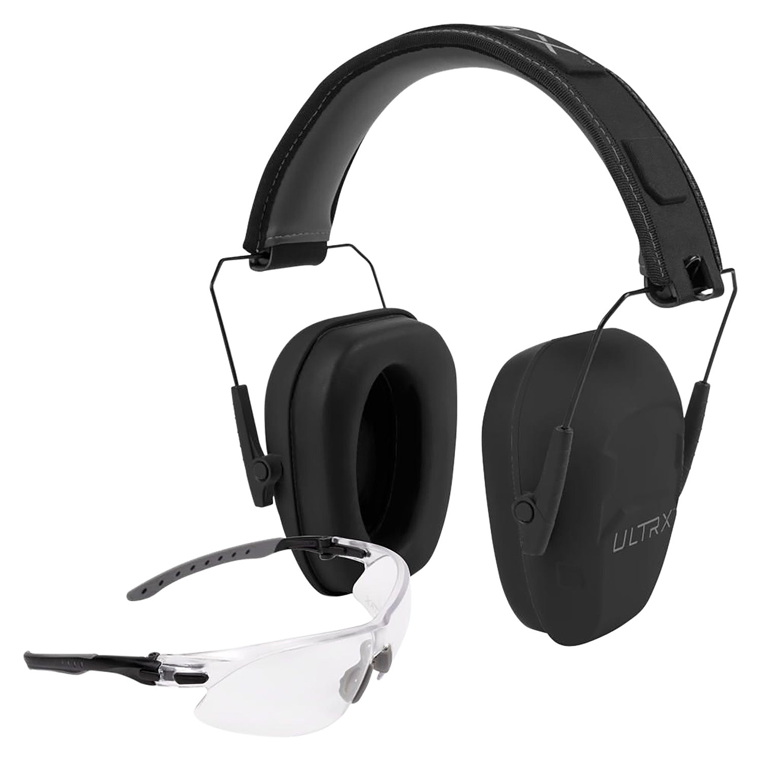 Allen 4157 Ultrax Shield Earmuff and Safety Glasses Combo Gray 23 dB