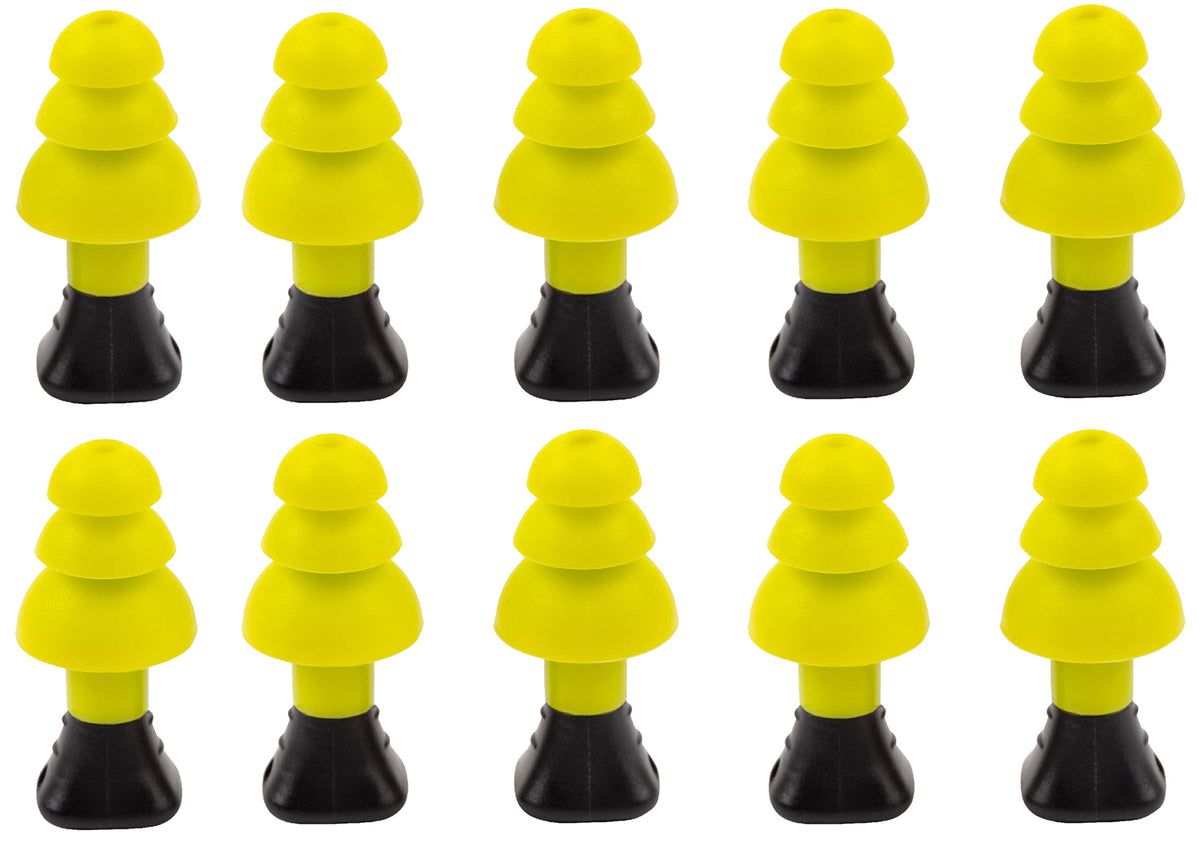 Allen 4122 Ultrax Soft Silicone Ear Plugs Yellow 26 dB NRR 5 Pair