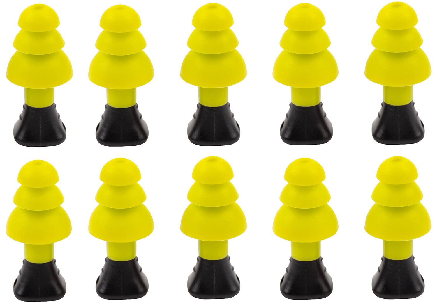 Allen 4122 Ultrax Soft Silicone Ear Plugs Yellow 26 dB NRR 5 Pair