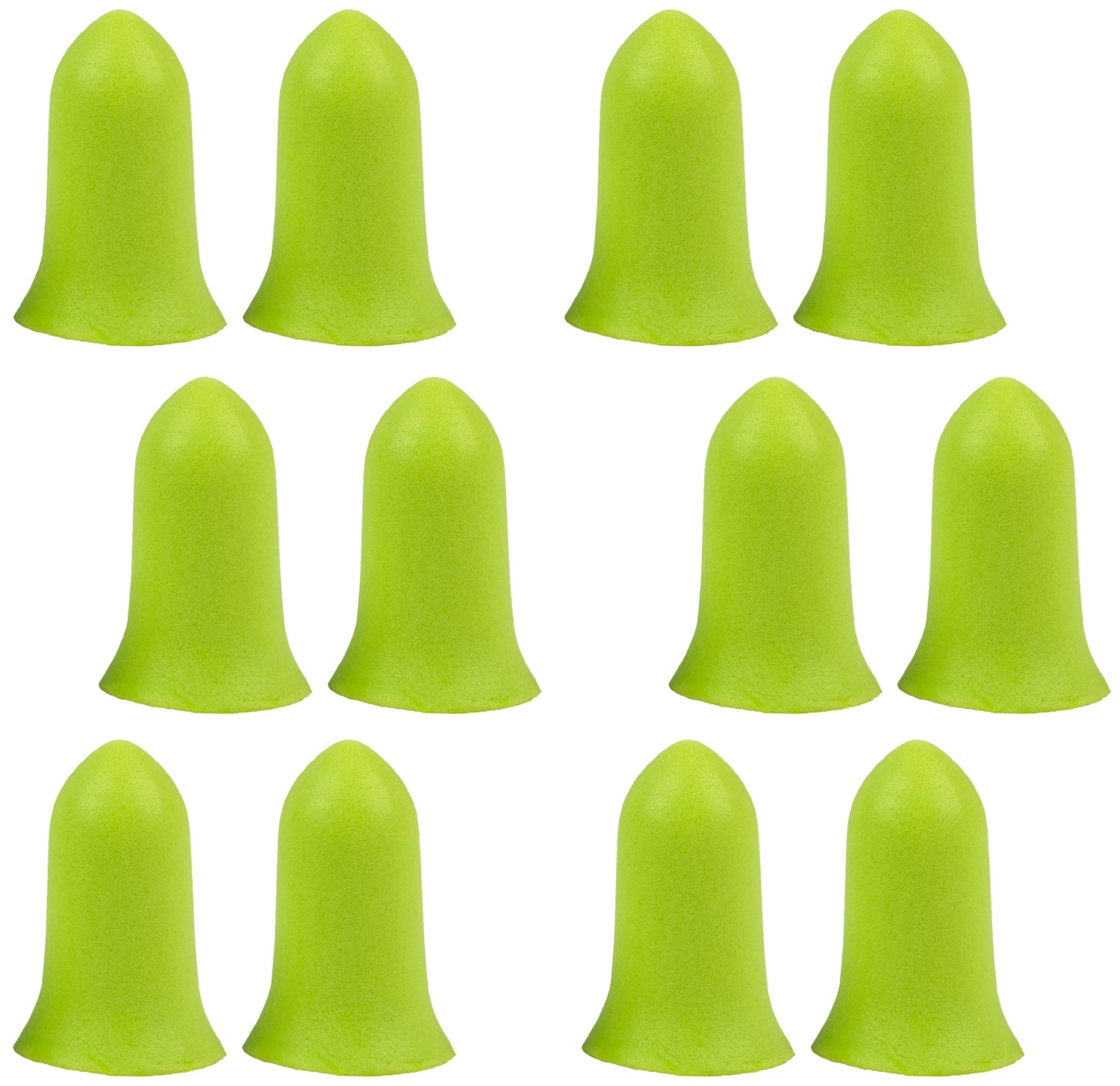 Allen 4136 Ultrax Tapered Foam Ear Plugs Lime Green 32 dB 6-Pair Pack