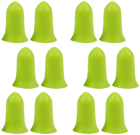 Allen 4136 Ultrax Tapered Foam Ear Plugs Lime Green 32 dB 6-Pair Pack