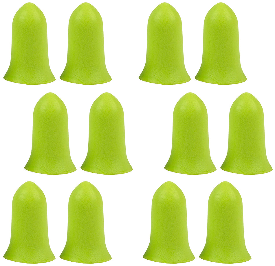 Allen 4136 Ultrax Tapered Foam Ear Plugs Lime Green 32 dB 6-Pair Pack