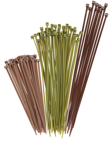 Vanish Camo Nylon Cable Ties for Hunting Blinds 100-Piece Assortment Pack