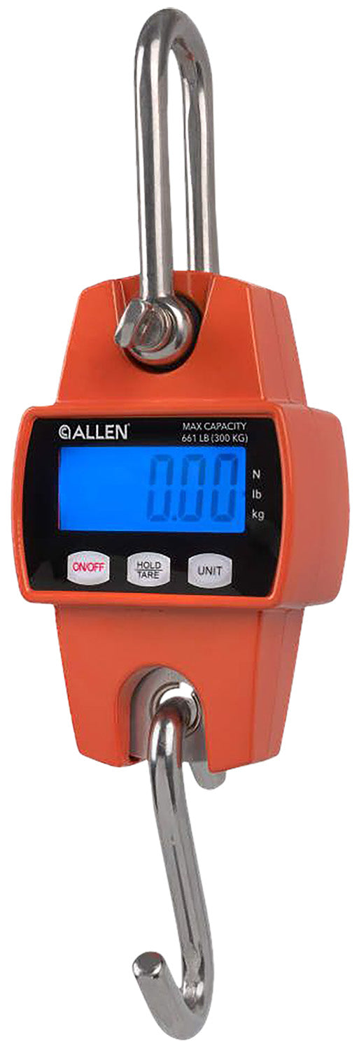 Allen Digital Game Weighing Scale 7253 Orange Stainless Steel Hook and Shackle