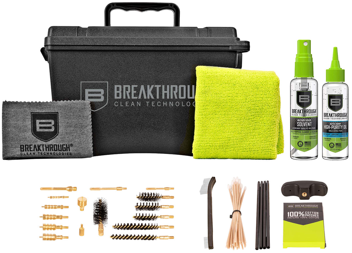 Breakthrough Clean Universal Ammo Can Cleaning Kit with Silicone Cloth and Accessories