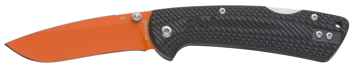 Browning 3220499 Back Country Small Fixed Skinner Plain D2 Steel Full Tang Knife G10 Handle