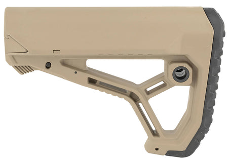 FAB Defense GL-CORE AR-15/M4 Stock FDE - Integrated Cheek Weld & QD Sling Swivels, Mil-Spec/Commercial Tube Compatible