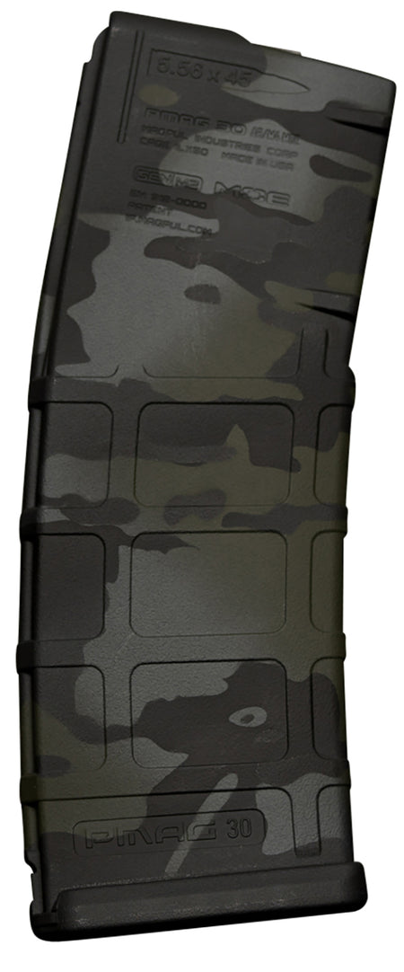 Weapon Works 228041 AR/M4 PMAG GEN M2 MOE 30rd 5.56x45mm MultiCam Black Polymer Rifle Magazine