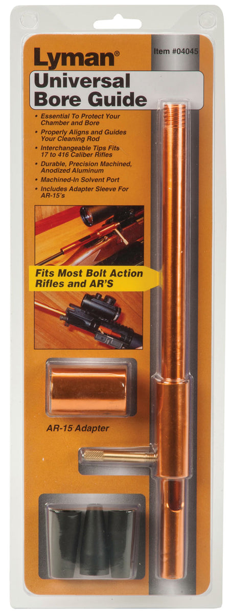Lyman 04045 Universal Rifle Bore Guide Set .17-.416 Caliber Aluminum
