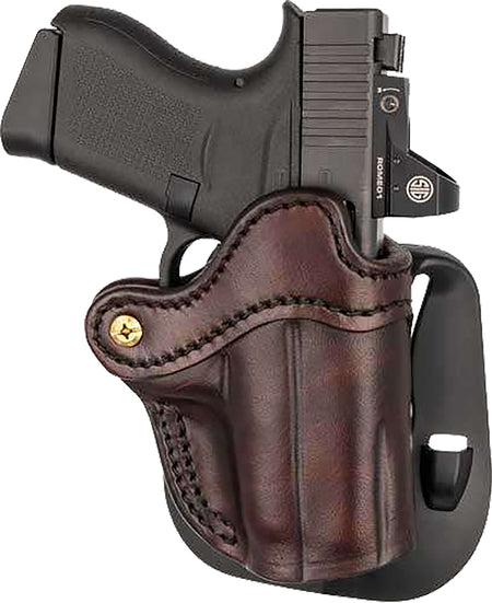 1791 Gunleather Signature Brown Leather Optics Ready Compact OWB Paddle Holster Right Hand