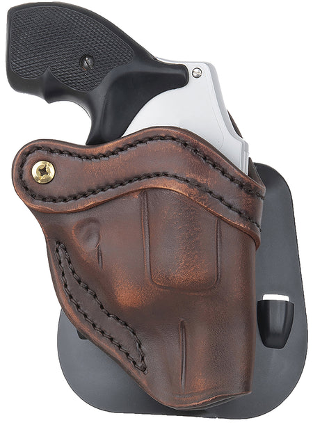 1791 Gunleather Vintage Leather RVH1 OWB Paddle Holster J-Frame Revolver Right Hand