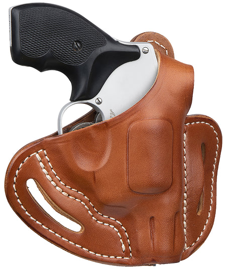 1791 Gunleather Classic Brown Leather RVHX-1 OWB Thumbbreak Belt Slide Holster J-Frame Right Hand
