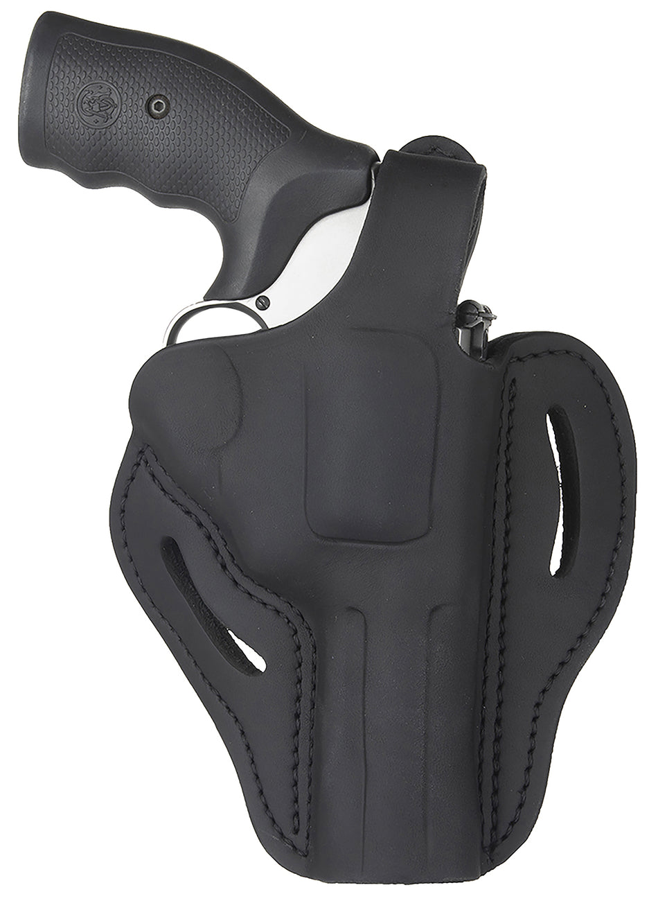 1791 Gunleather Stealth Black Leather RVHX-2 OWB Thumbbreak Holster K/L-Frame Up to 4" Barrel Right Hand