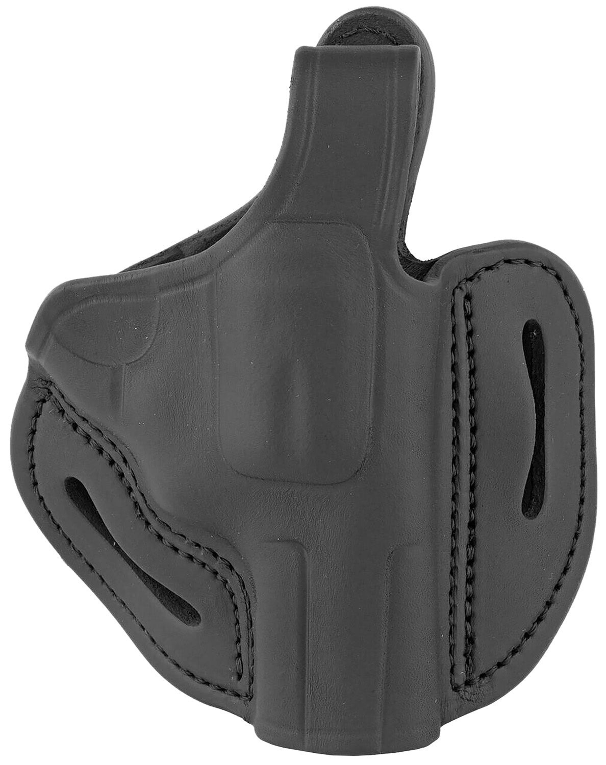 1791 Gunleather RVHX-2S Size 02S OWB Belt Slide Holster Stealth Black Leather K/L-Frame Revolver Right Hand Up to 3" Barrel