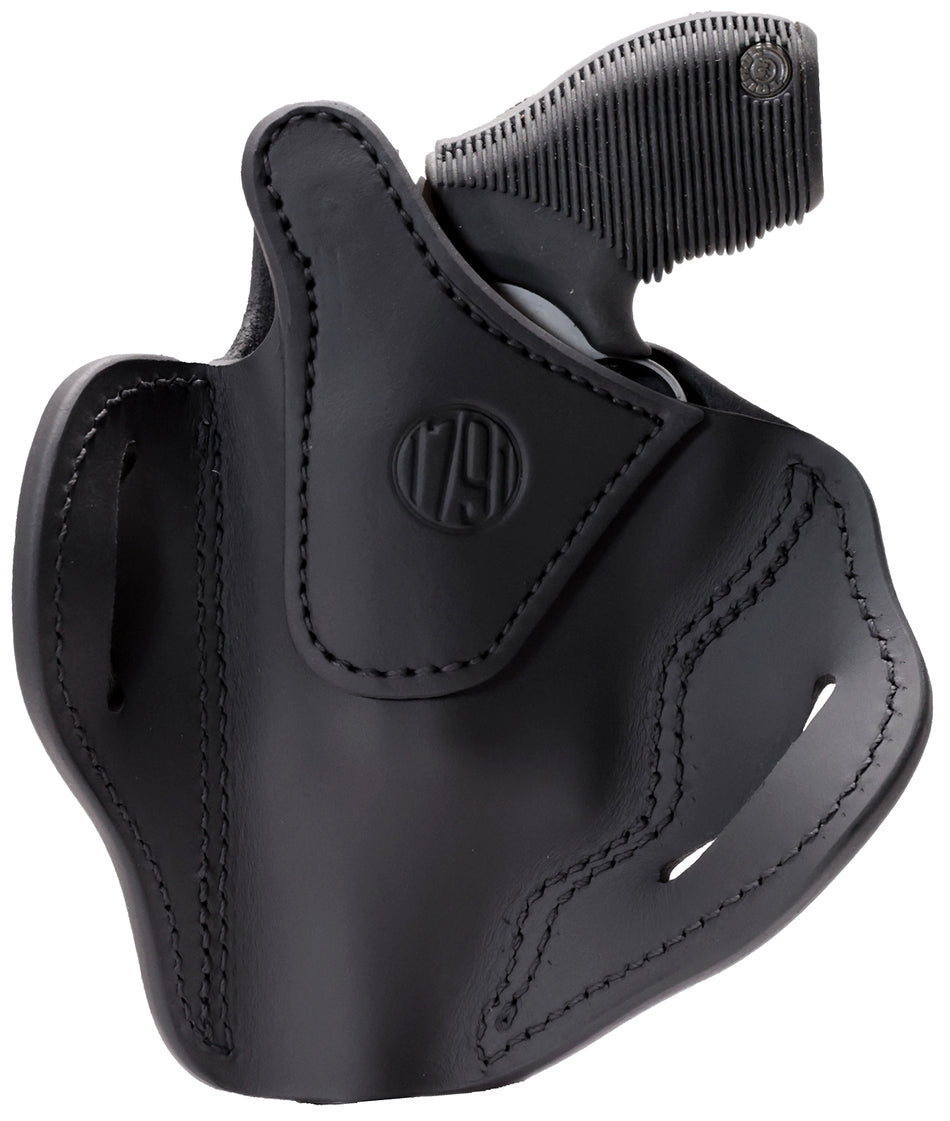 1791 Gunleather RVHX-3 Size 03 OWB Belt Slide Thumbbreak Holster Stealth Black Leather Z-Frame Revolver Right Hand