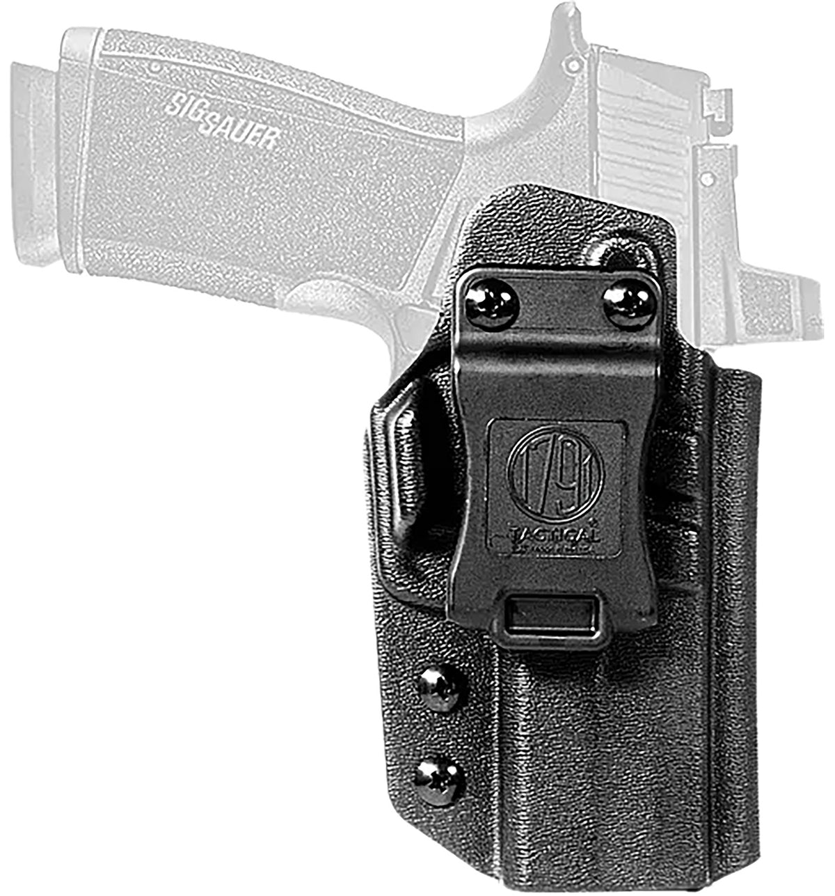 1791 Gunleather SIG P365-X MACRO Tactical IWB Black Kydex Holster Right Hand Belt Clip Concealed Carry