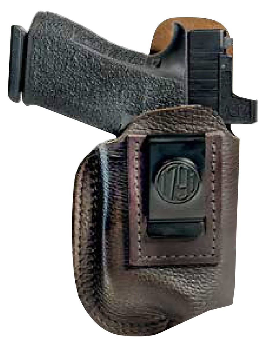 1791 Gunleather Fair Chase Deer Hide IWB Brown Leather Holster Size 04 Optic Ready Light Bearing