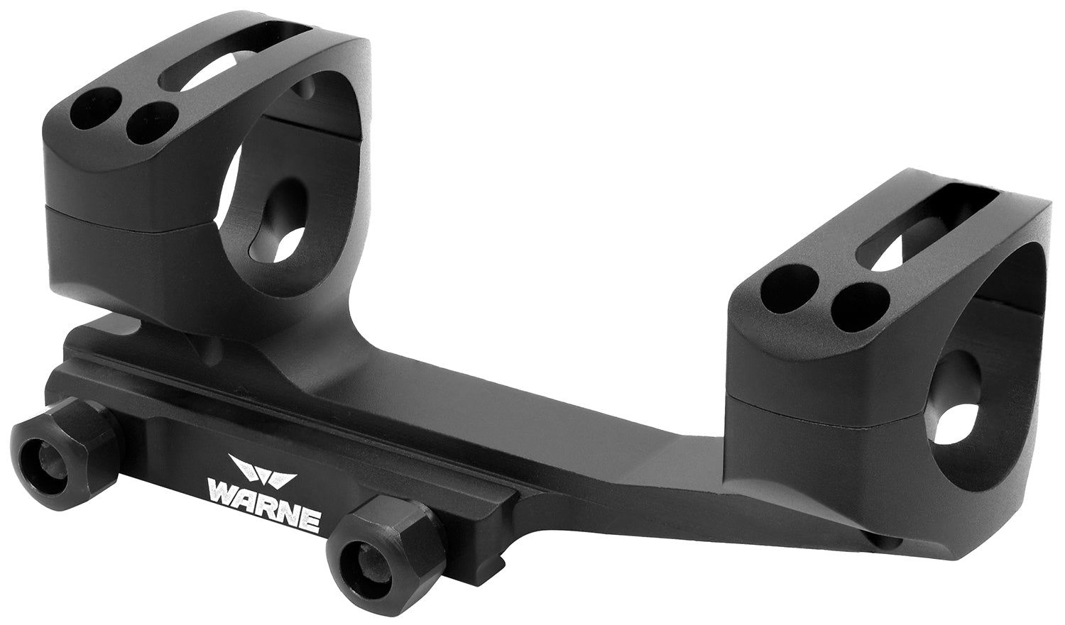 Warne X-SKEL XSKEL1TW Black Anodized 1-Piece Scope Ring Mount Combo 1 Inch Tube 0 MOA