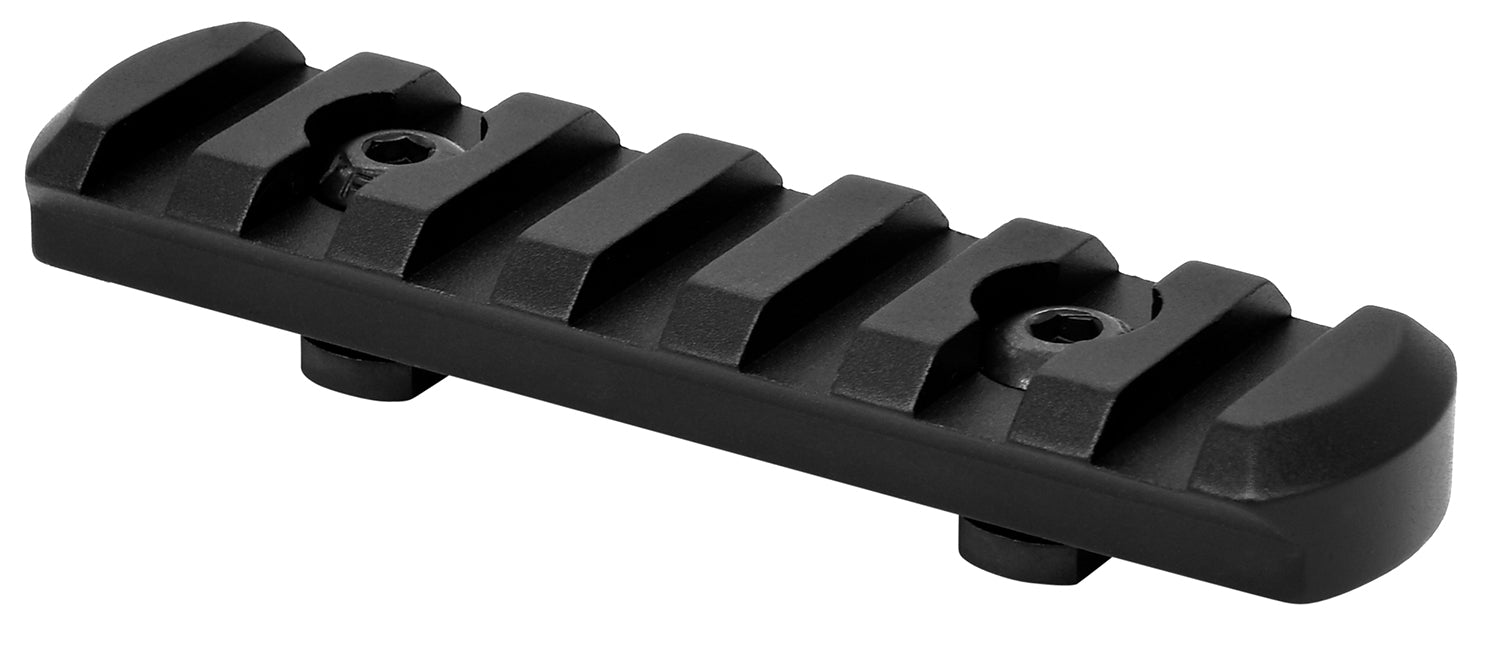 Warne 6203M Black Anodized Aluminum 7-Slot M-LOK Picatinny Rail