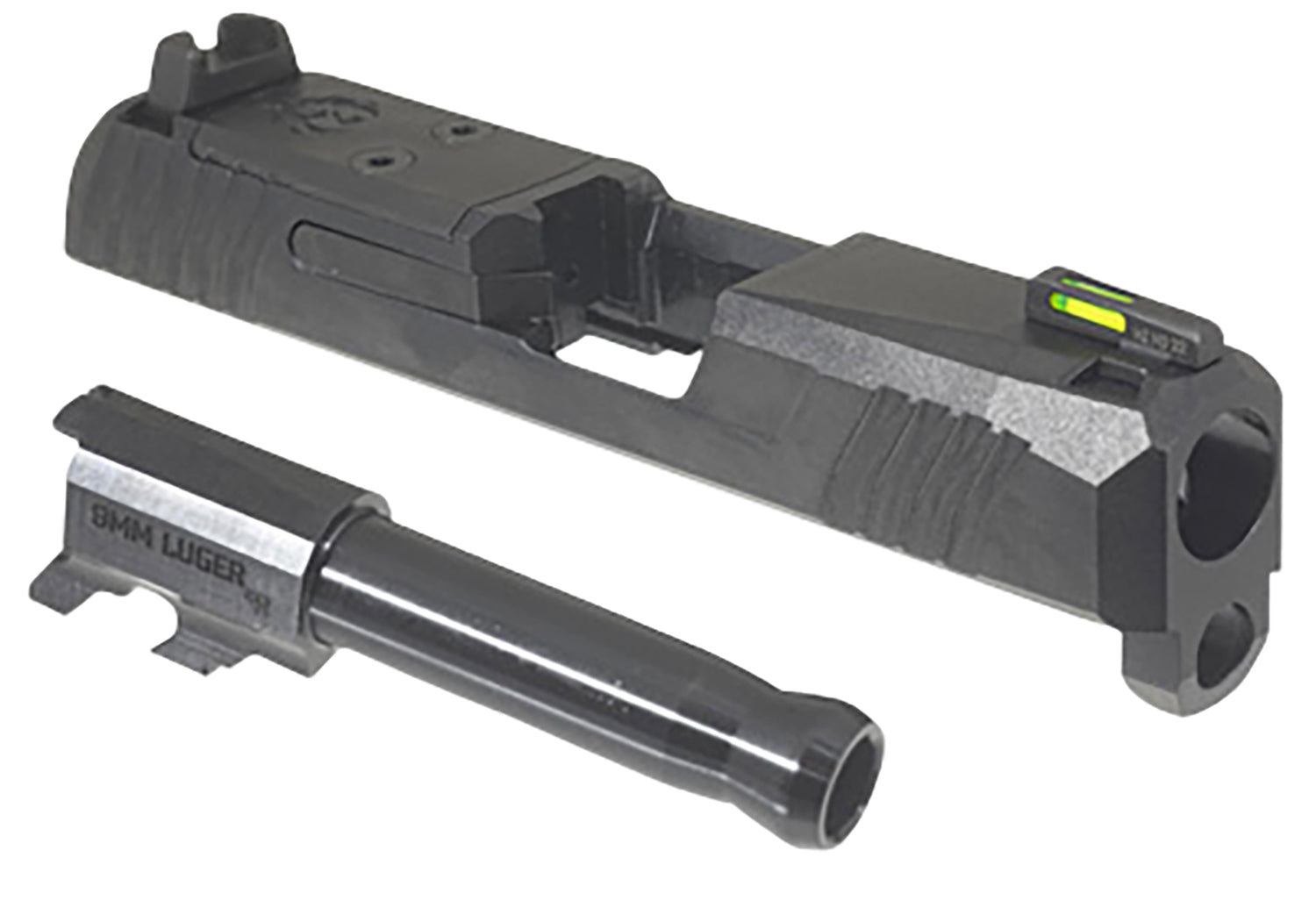 Ruger Max-9 9mm Optic Ready Slide Assembly w/ Serrations, Black, Fits Model 3518