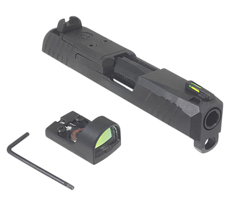 Ruger Max-9 Slide Assembly with ReadyDot Fiber Optic Red Dot, Fits 3.20" Barrel Model 3518