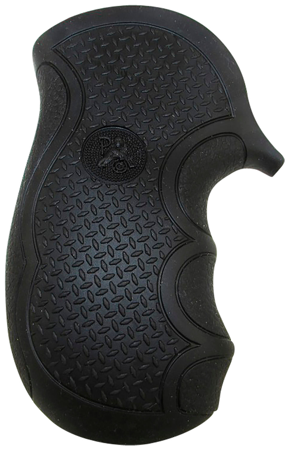 Pachmayr 02482 LCR Revolver Diamond Pro Grip Black Rubber Diamond Plate Texture