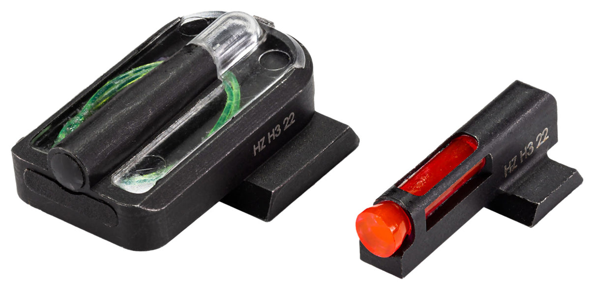 HiViz SG320FD21 SIG P320 FastDot H3 Low-Profile Sight Set - Red Fiber Optic Front, Green Tritium Rear