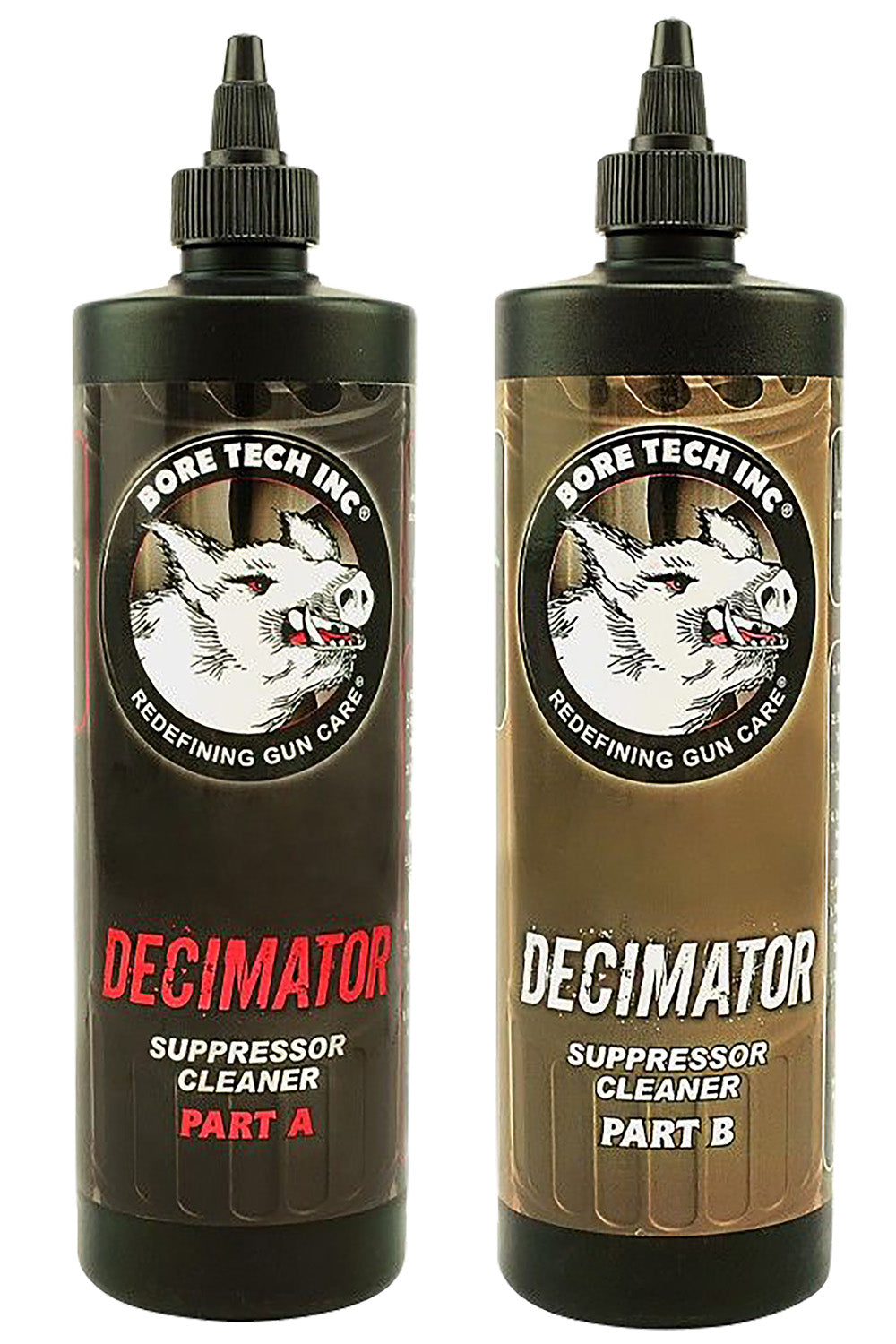 Bore Tech Decimator Suppressor Cleaner A and B Carbon Copper Formula 16 oz BTCQ30816AB