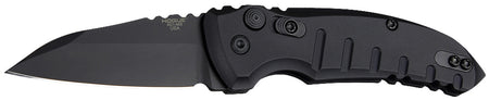 Hogue 24106 A01 2.75" Wharncliffe Folding Pocket Knife, Black Cerakote 154CM SS Blade, Matte Black Aluminum Handle