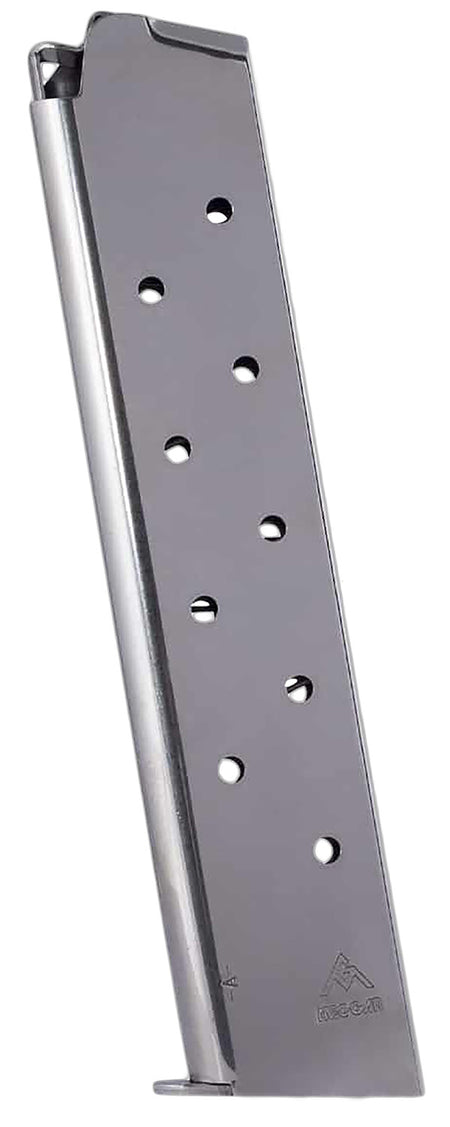 Mec-Gar MGCG4511N 45 ACP 11-Round Nickel Carbon Steel Magazine Fits 1911 Government