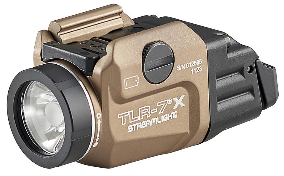 Streamlight TLR-7 X Gun Light FDE 69429 500 Lumens White LED Rail Clamp Mount