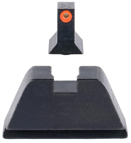 Trijicon DI Suppressor/Optic Height Sights GL201C601138 Green Tritium Orange Front Black Blank Rear Glock 17 19 22