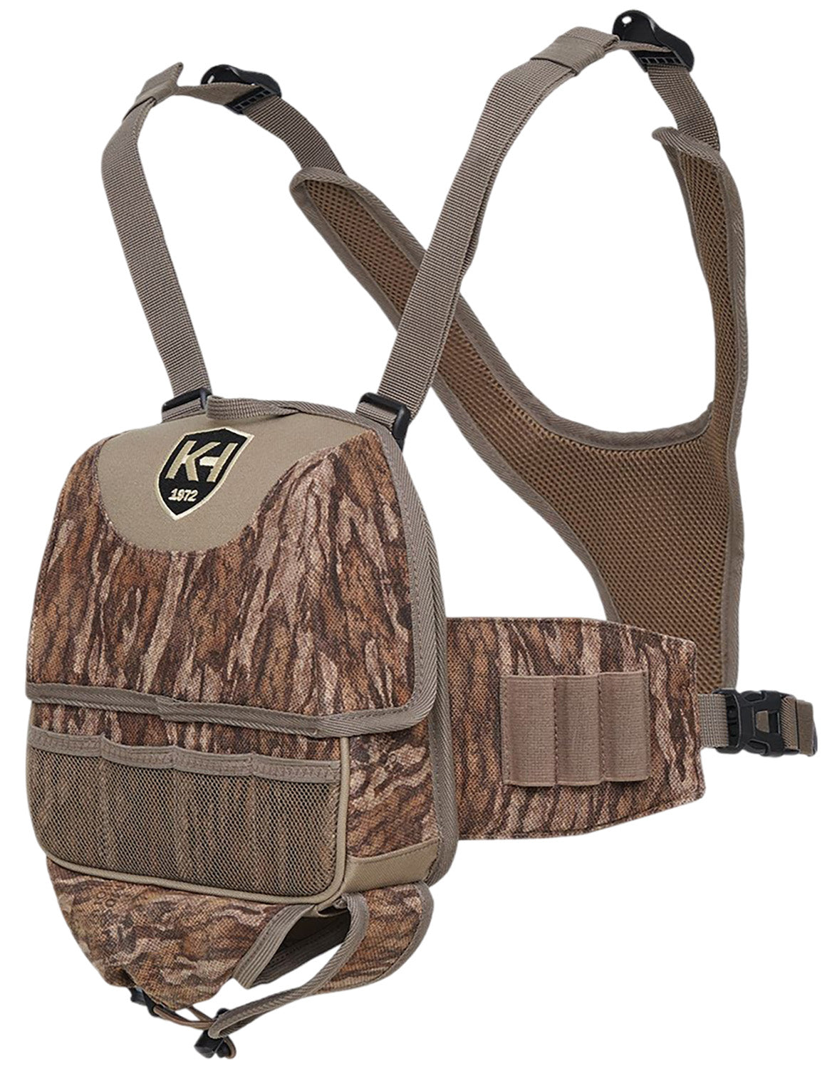 Knight & Hale Run N Gun Turkey Chest Vest Mossy Oak Bottomland Camo