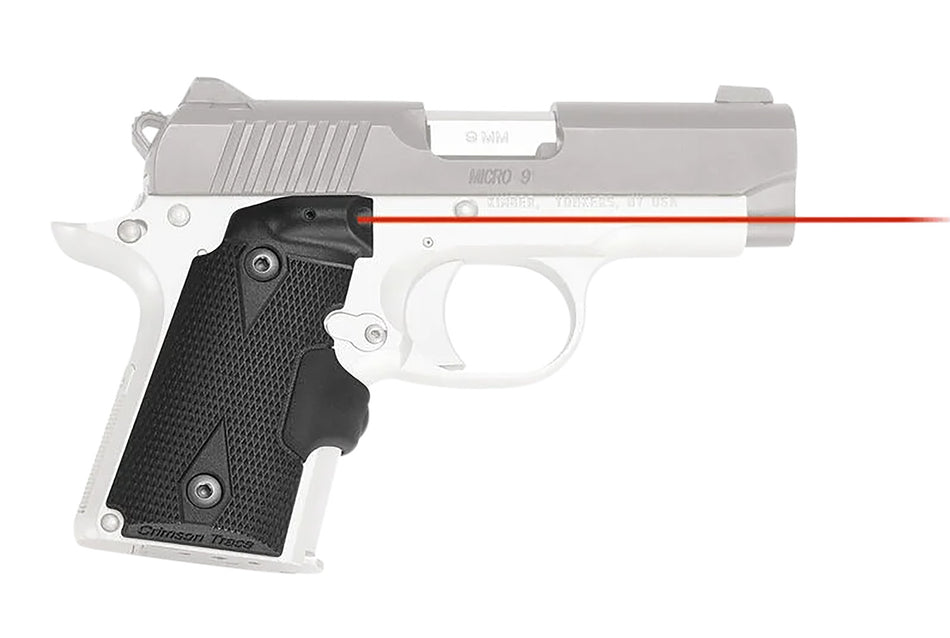 Crimson Trace Lasergrips Red Laser for Kimber Micro 9 Pistol, Black Polymer