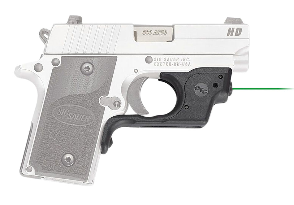 Crimson Trace Laserguard Green Laser Sight for Sig Sauer P238 and P938, Black Polymer