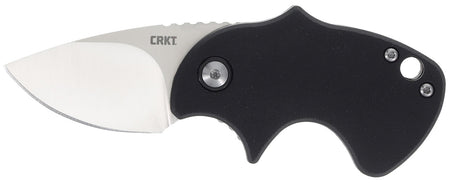 CRKT Orca Compact EDC Folder Model 7930, 1.79" Satin D2 Steel Drop Point Blade, Black GRN Handle