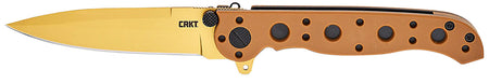 CRKT M16 EDC Folding Knife Model M16-01DZ, 3.03" Desert Tan D2 Steel Blade, Desert Tan GRN Handle
