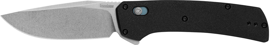 Kershaw 2047 Layup EDC Pocket Knife 3.40" Drop Point D2 Steel Blade, Black Glass-Filled Nylon Handle