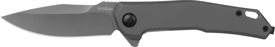 Kershaw 5570 Helitack Flipper Pocket Knife 3.26" Drop Point 8Cr13MoV PVD Blade, Gray Stainless Handle