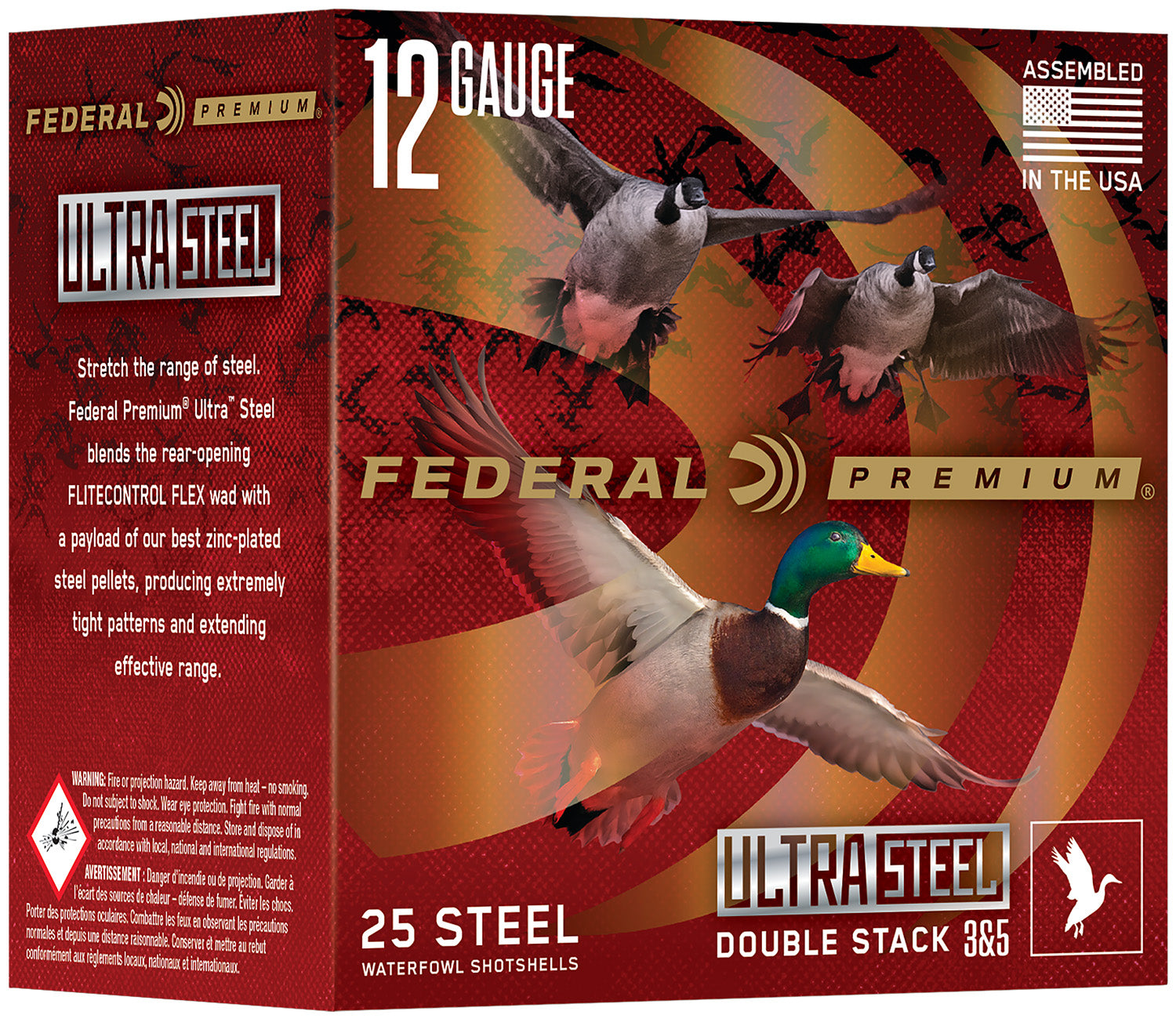 Federal Ultra Steel Shotgun Ammo 12 Gauge 3 in 1-1/4 oz BB / 2