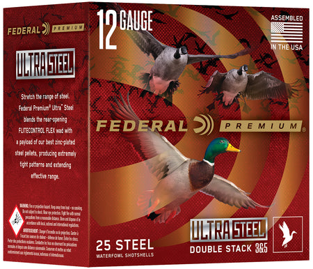 Federal Ultra Steel Shotgun Ammo 12 Gauge 3 in 1-1/4 oz #2 / 4