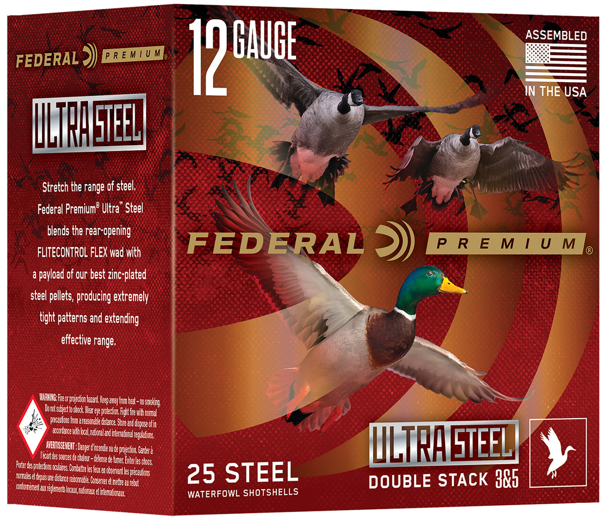 Federal Ultra Steel Shotgun Ammo 12 Gauge 3 in 1-1/4 oz #3 / 5