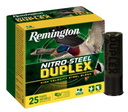 Remington Nitro Steel Duplex High Velocity Steel Blend Shotgun Ammo 12 Gauge 3 in 1-1/4 oz BB / 2